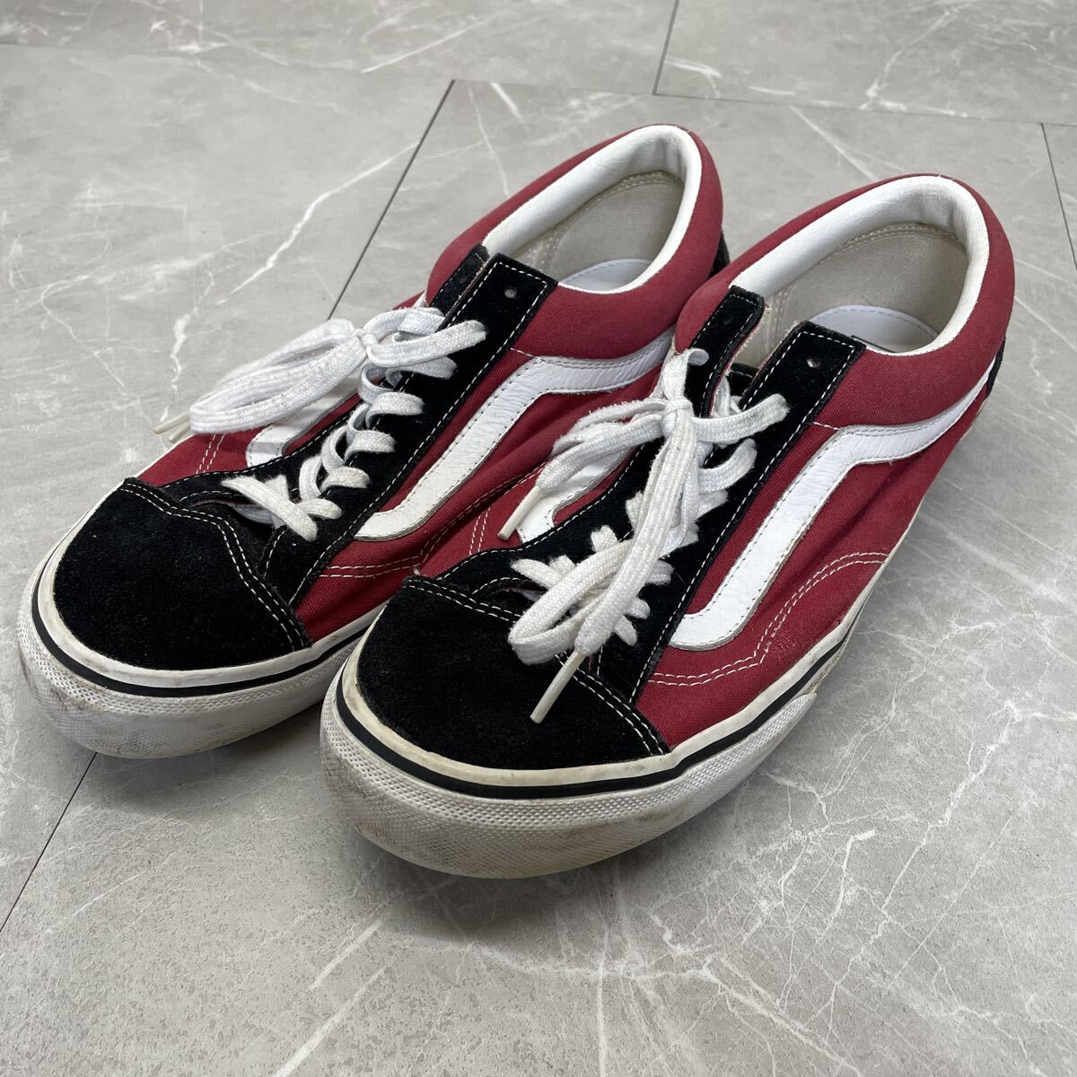 □VANS（バンズ）スリッポン SLIP-ON チェッカーフラッグ 青×黒 ERA 