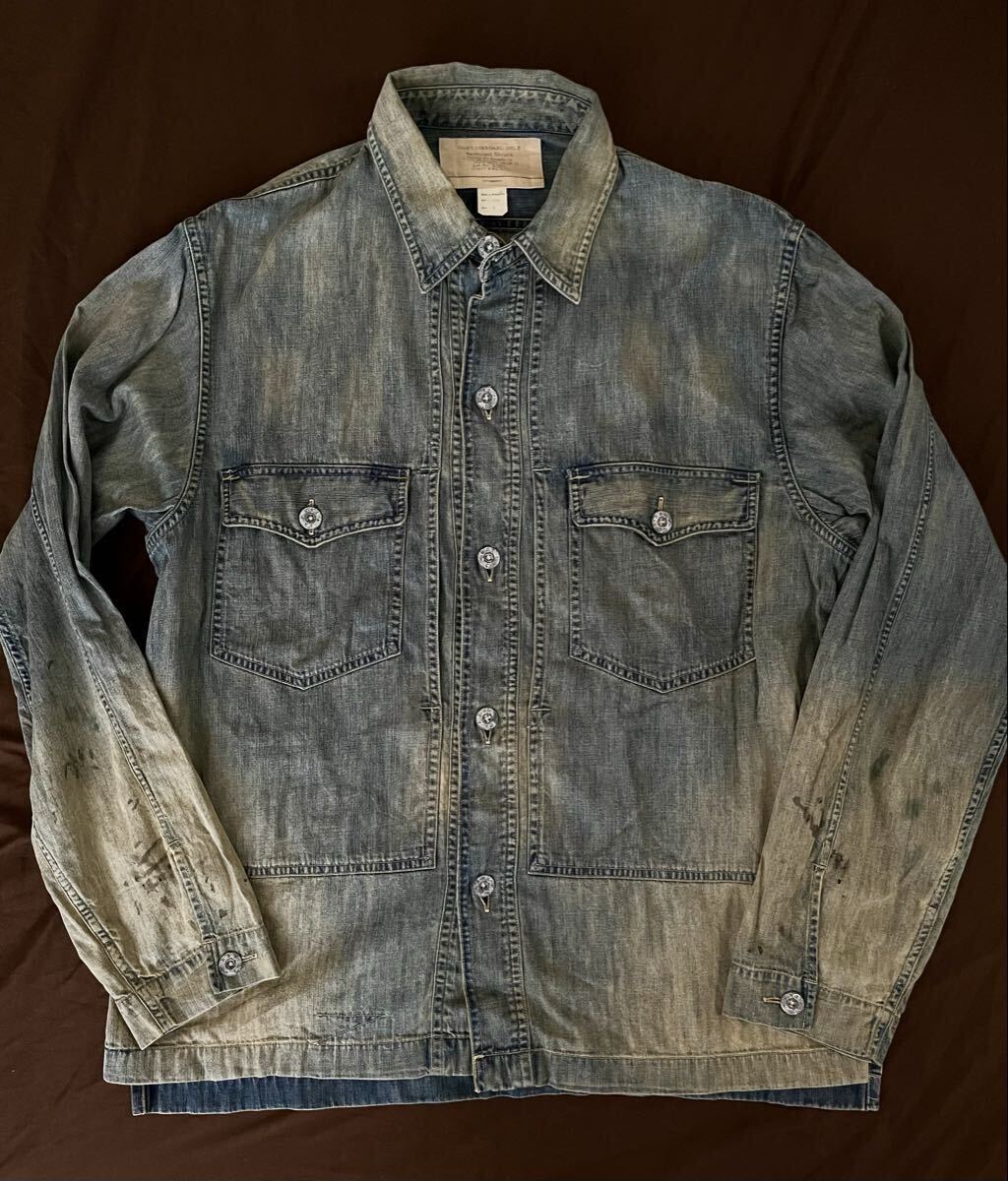RRL ジョニーデップ着用 サイズL ストライプ ベスト VEST ダブルアール