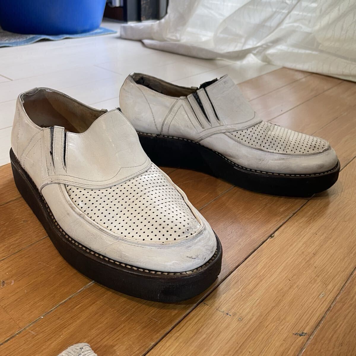 レア 美品 当時物 AT-THE-HOP アットザホップ ヒョウ柄 長財布