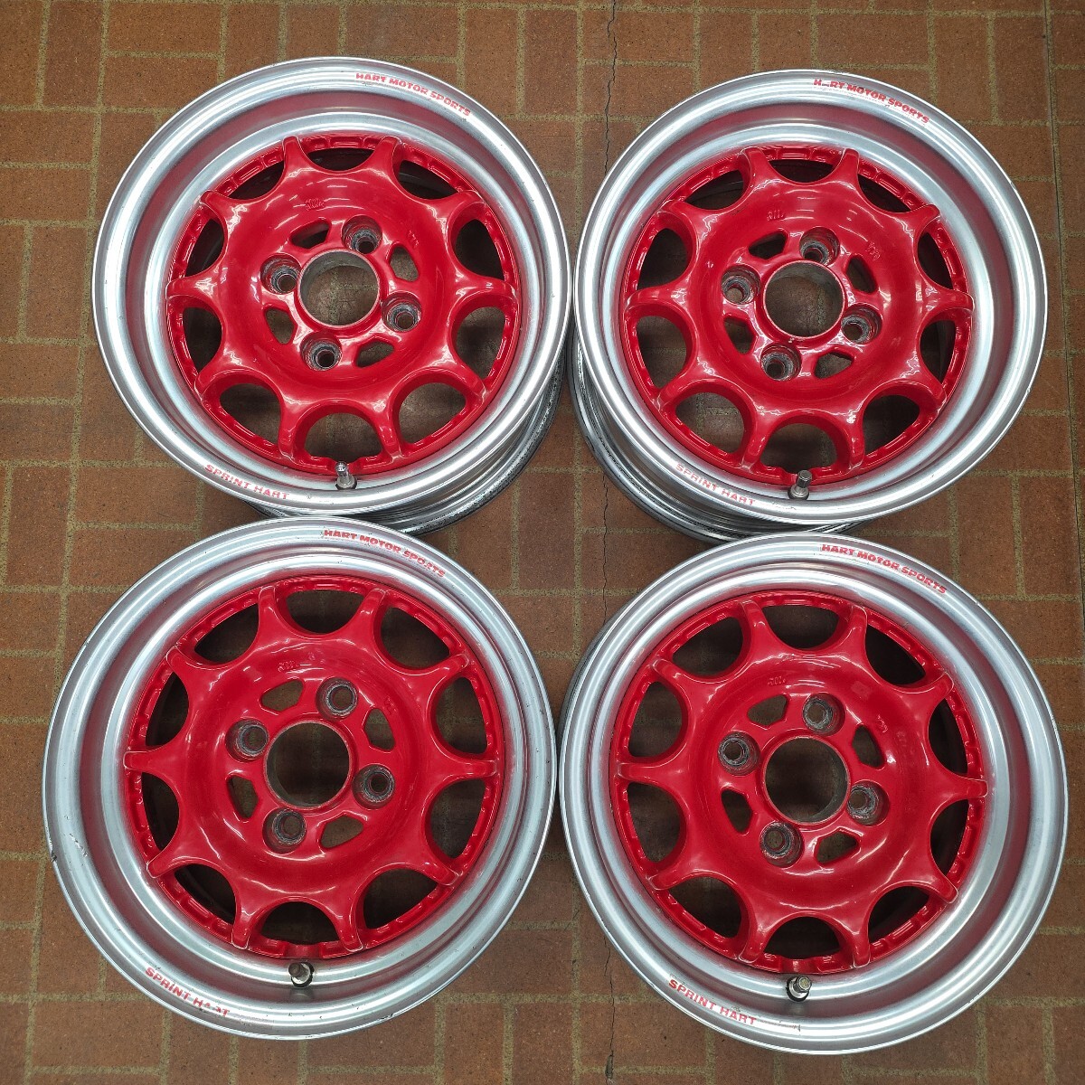 2枚のみ 中古ホイール タケチプロジェクト スプリントハート 13インチ