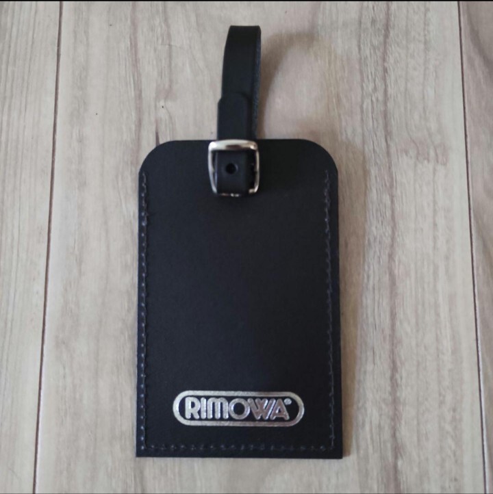 新品】RIMOWA ネームタグ 新品未使用 黒 付属品 ブラック レザー