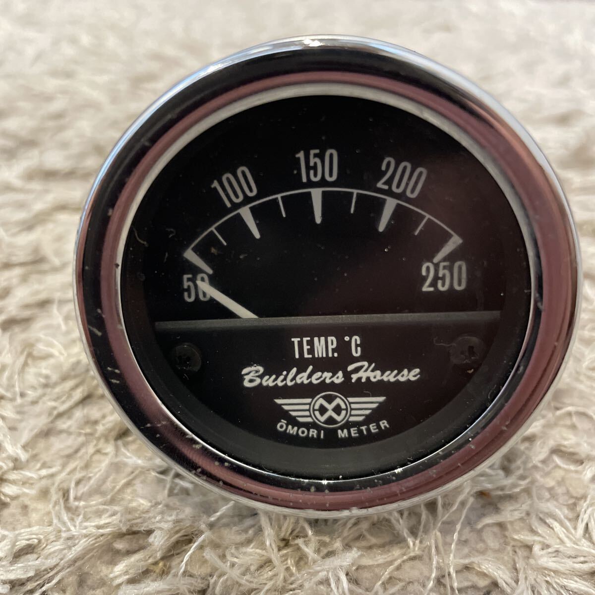 センサー欠品!! 大森 電子式 油温計 52Φ 52パイ 52mm 本体のみ 白