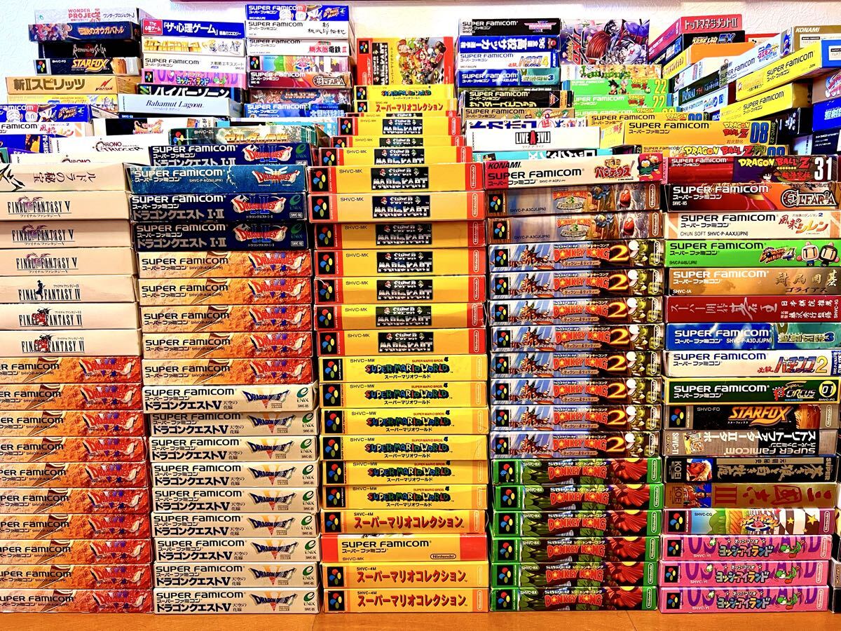 ファミコンソフト スーパーファミコンソフト 名作揃い100本大量セット 