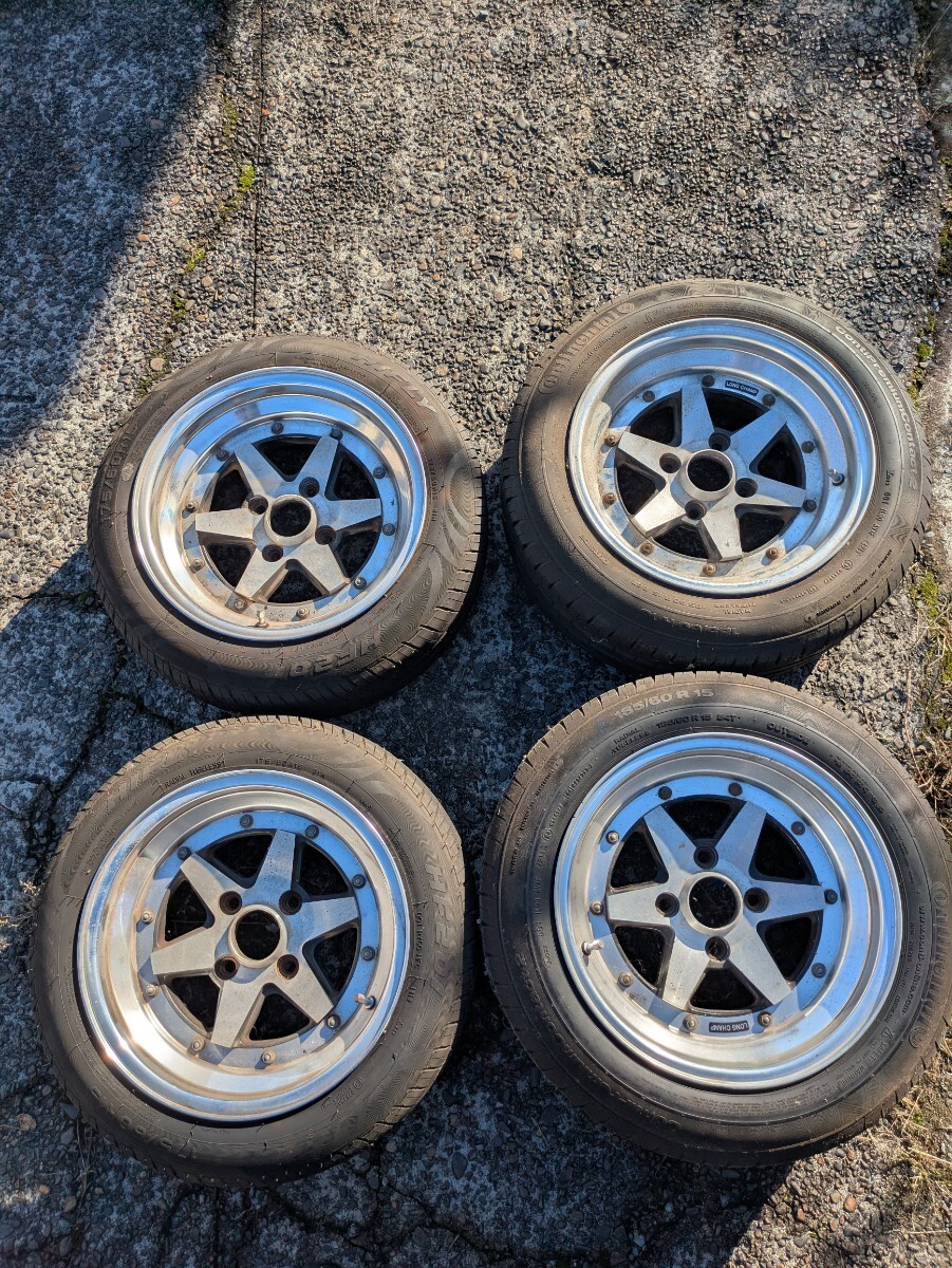 中古】当時物 希少 5穴 8J 10J SSR ロンシャンRX-4 15インチ114.3 4本
