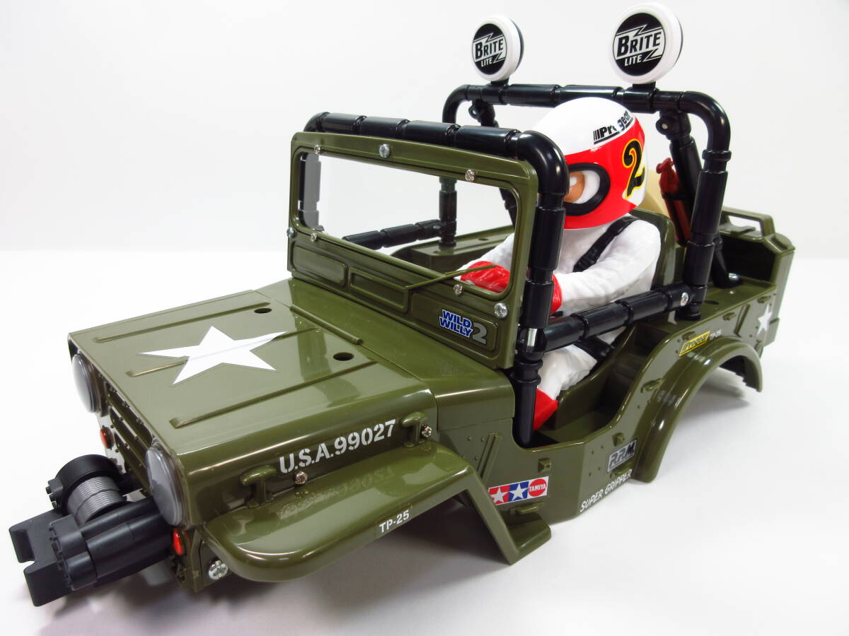 新品】タミヤ ワイルドウイリー 2 ドライバー人形（塗装済）その7 WR