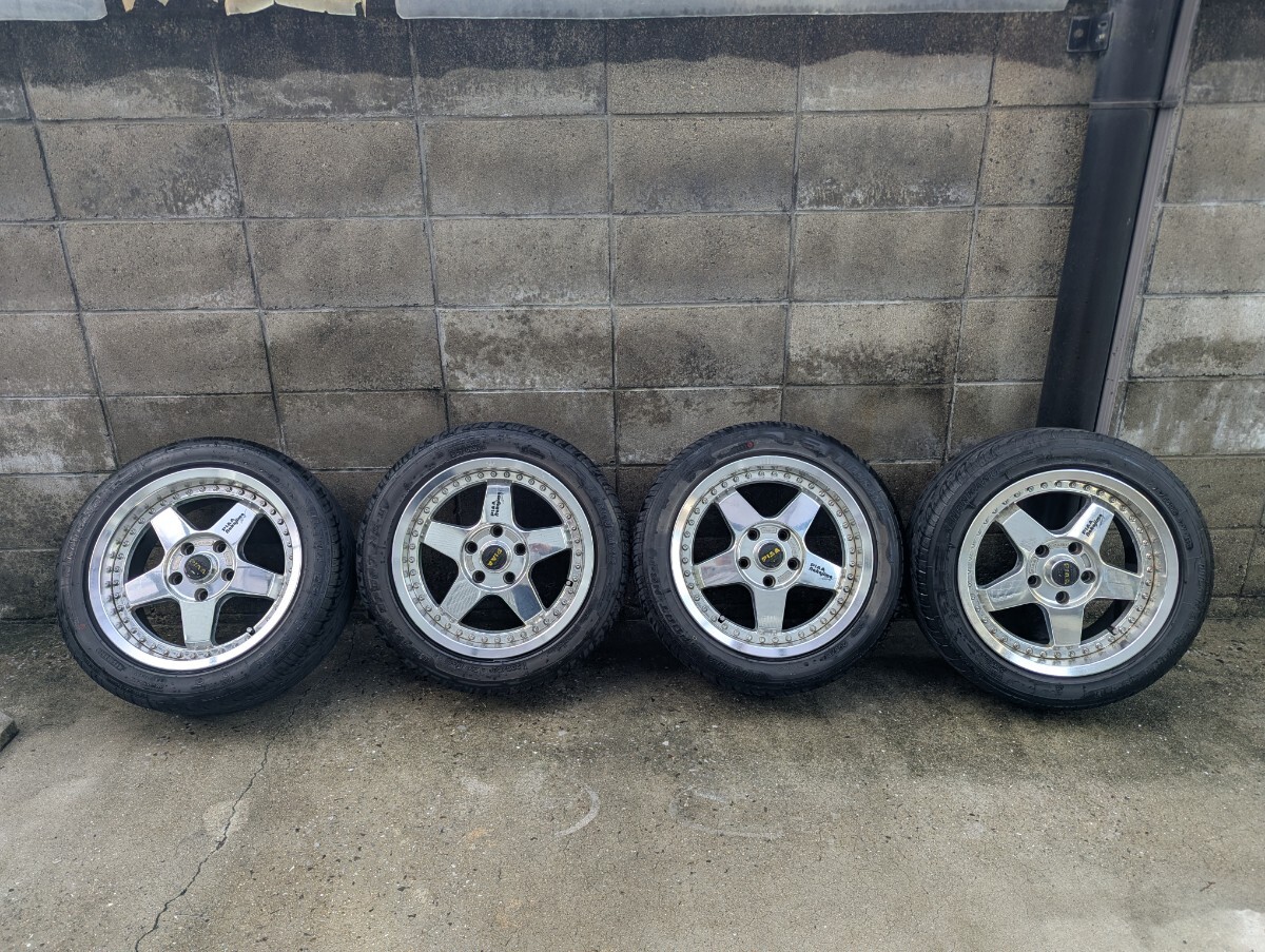 中古】【38】 ホイール本セット PIAA NAKAJIMA RACING 15インチ 6.5J 
