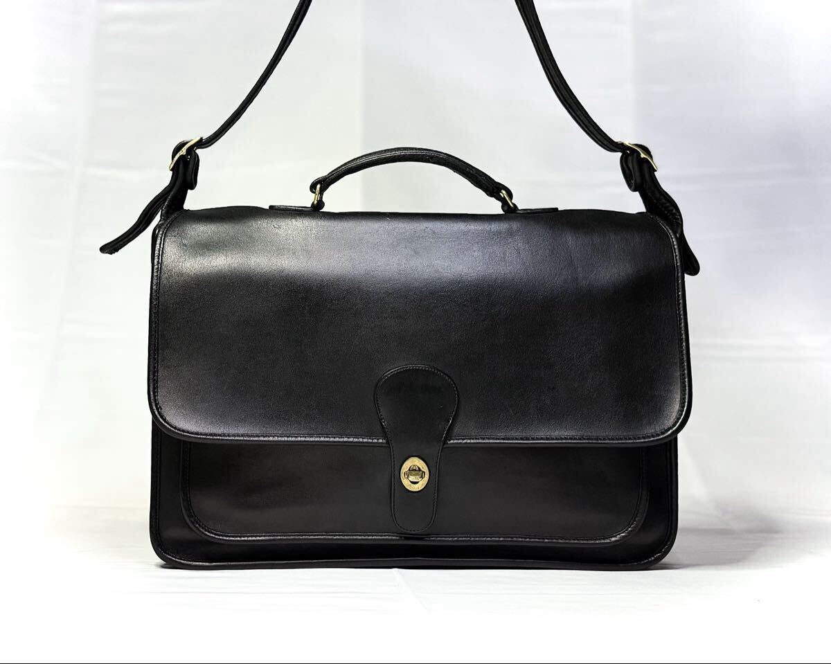 中古】希少! 定価12.8万円 USA製 90's オールドコーチ【COACH】牛革