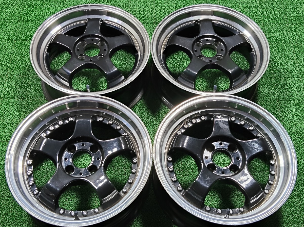 美品 ステルスレーシング SPEC01 スペック01 15インチ 7J +30 PCD100 4