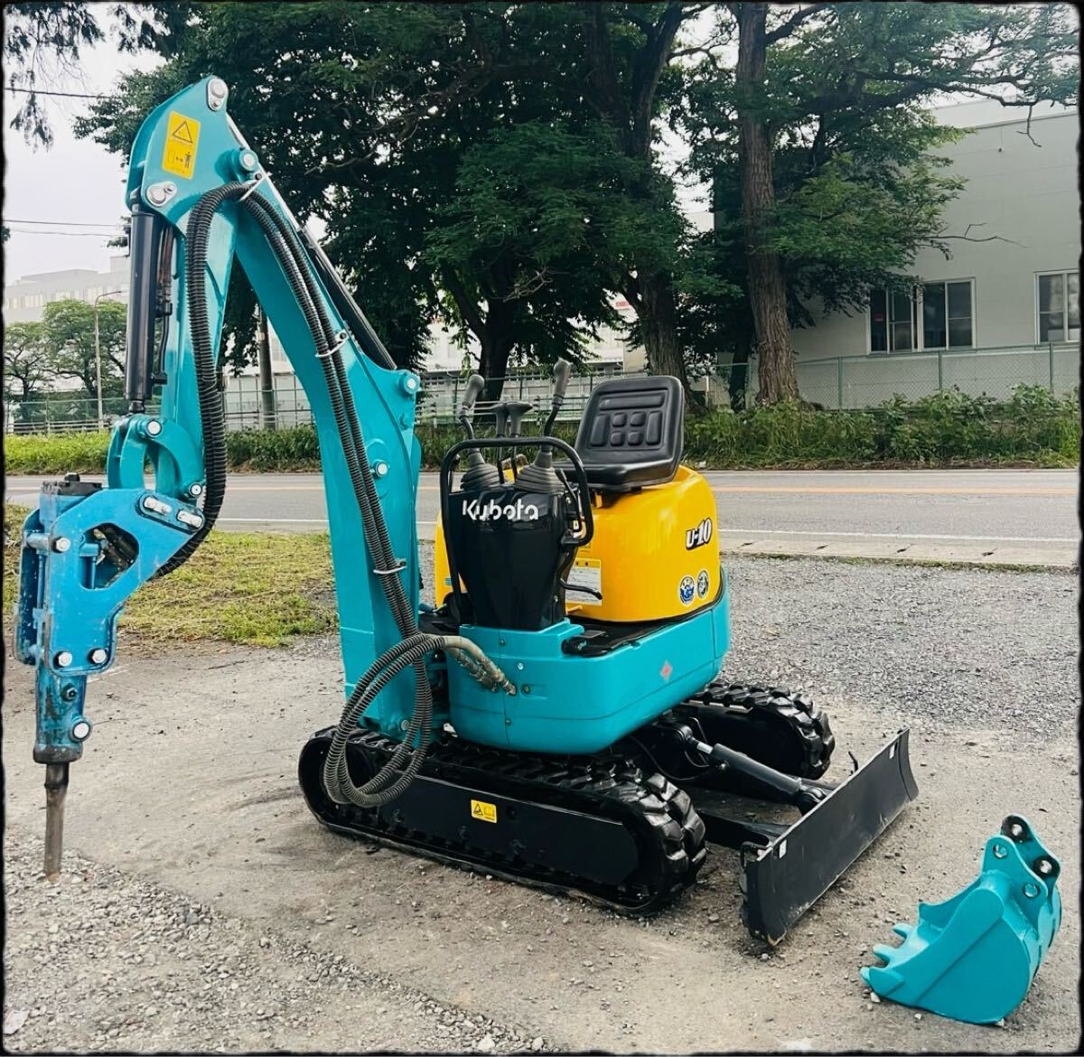 クボタ K-022 ミニ油圧ショベル・1819時間・2tクラス・倍速付・操作