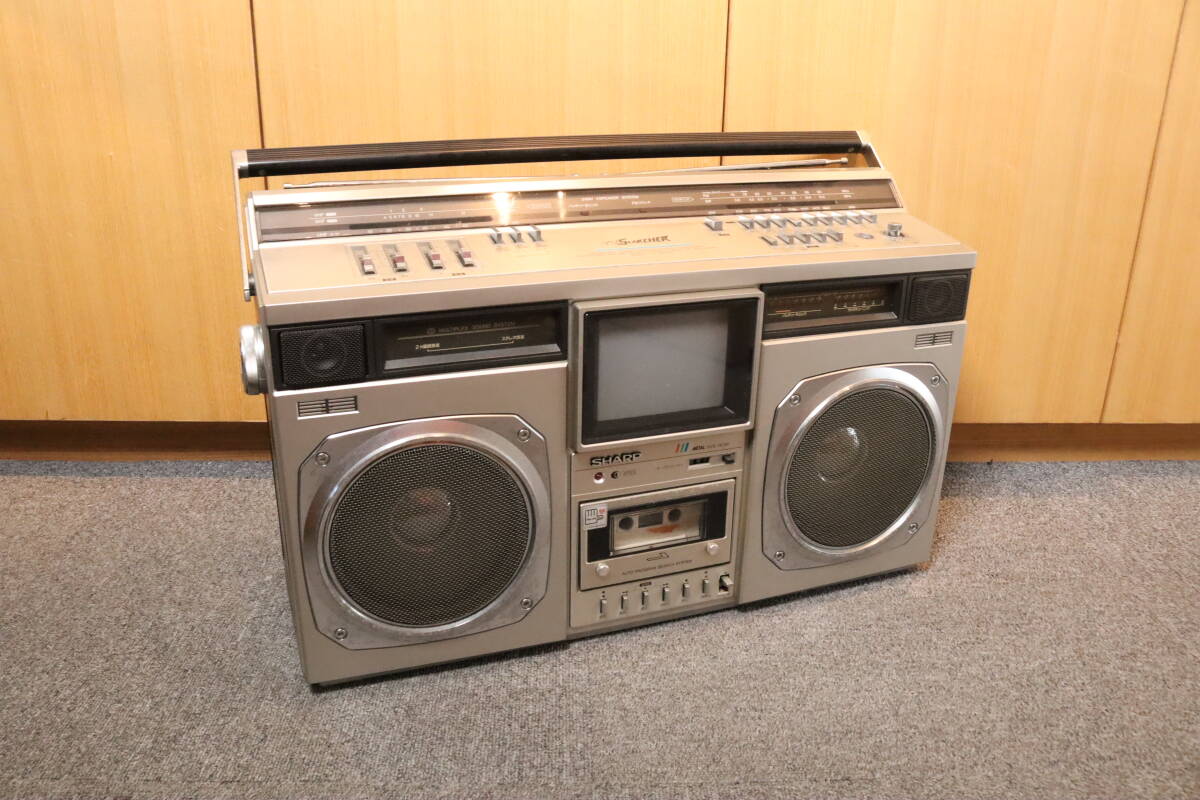 中古】ジャンク☆ビクター ラテカセ66 ラジオ カセット テレビ付☆M-66