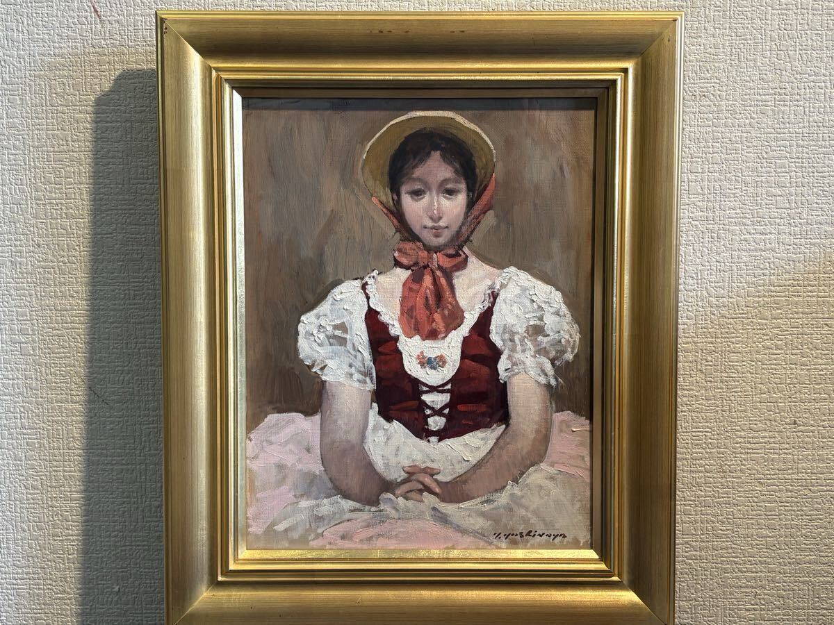 新品】高見和秀 代表作 久々の登場「緑風」新緑 P6 油彩画 油絵