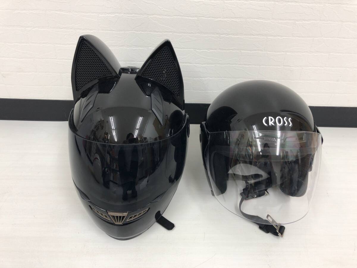 傷や汚れあり】フルフェイス・Nitrinos ニトリノス ストリートヘル 猫