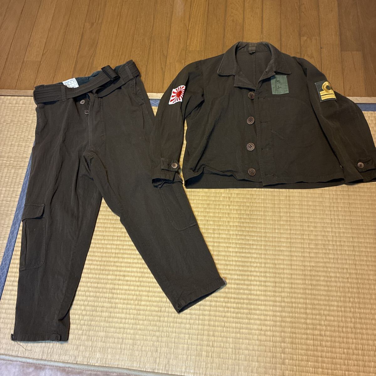 日本軍「処分・陸軍飛行服上下・中田商店Mサイズ」検・陸軍海軍戦闘機
