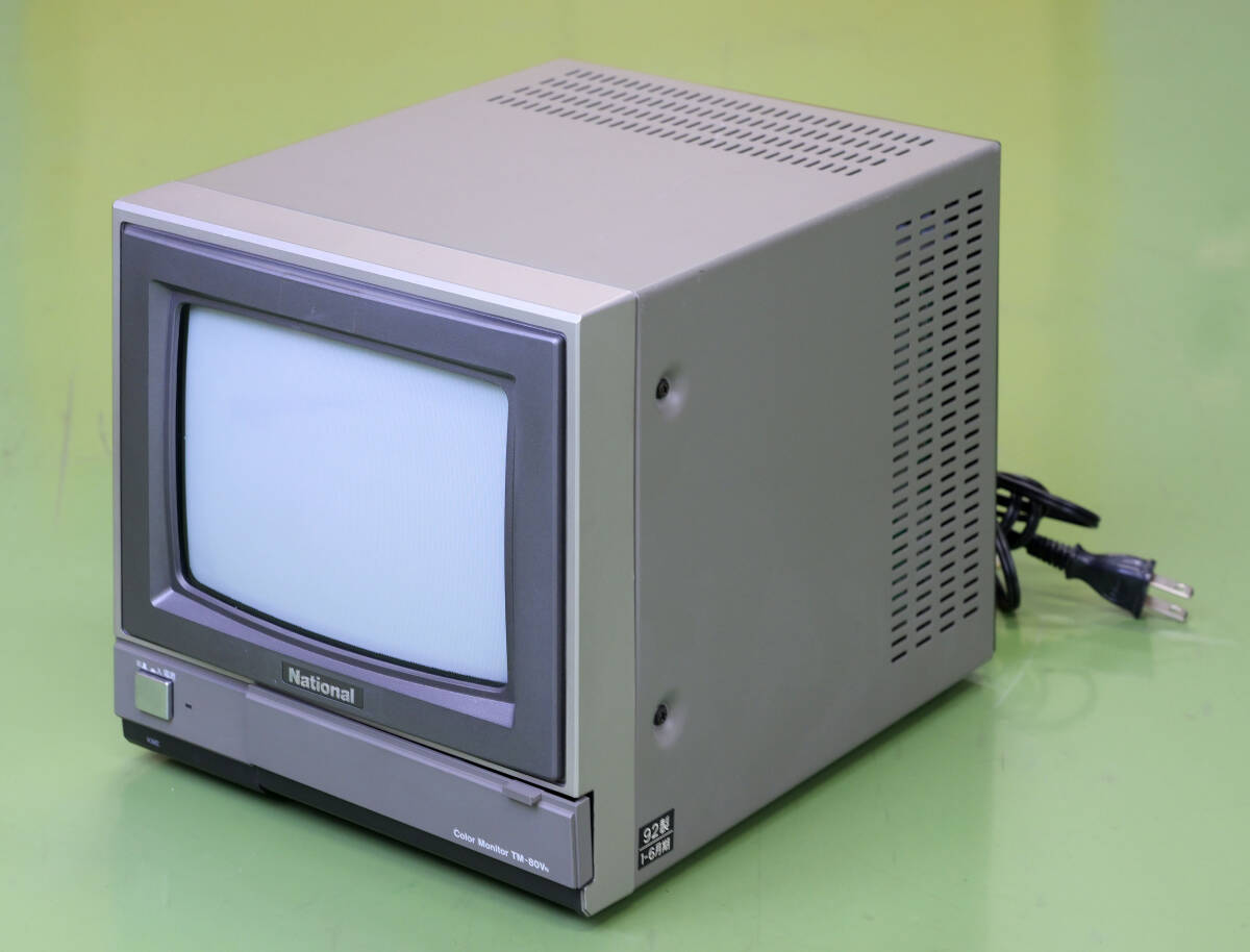 【昭和レトロ】Nationalナショナル TX-12T1 CRT　通電確認済み □ジャンク扱い□National TX-12M2 (カラーCRTモニター)の落札情報詳細