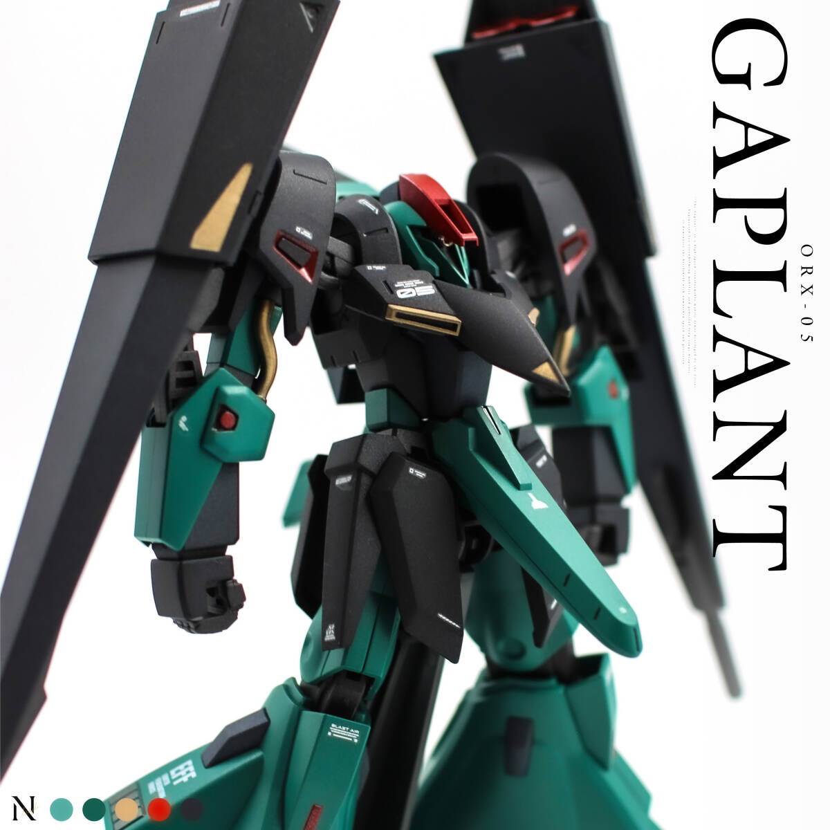 ◇1/100 ORX-005 ギャプラン 塗装済完成品◇近年MG/RG風多色塗装の落札