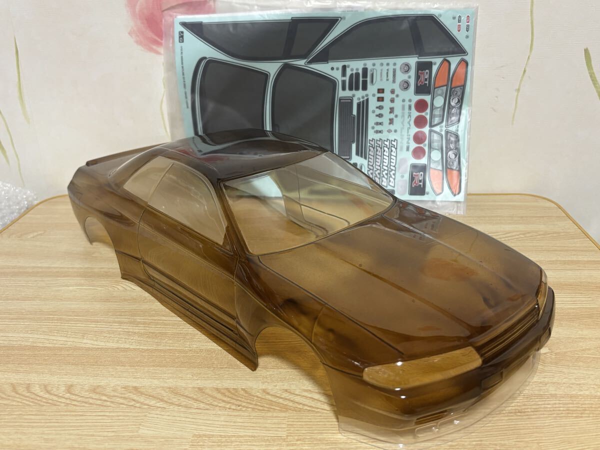 ラジコンボディ タミヤ 1/10 NISSAN GT-R (R32) スカイライン ブラック