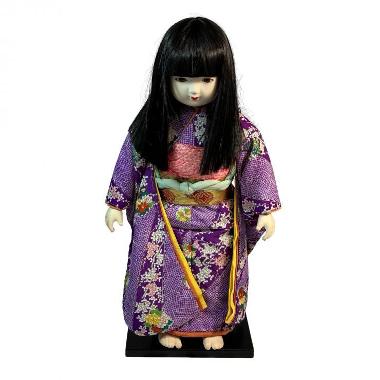 ◇現代創作人形作家 島村龍児 市松人形 創作人形 日本人形 和服少女 高