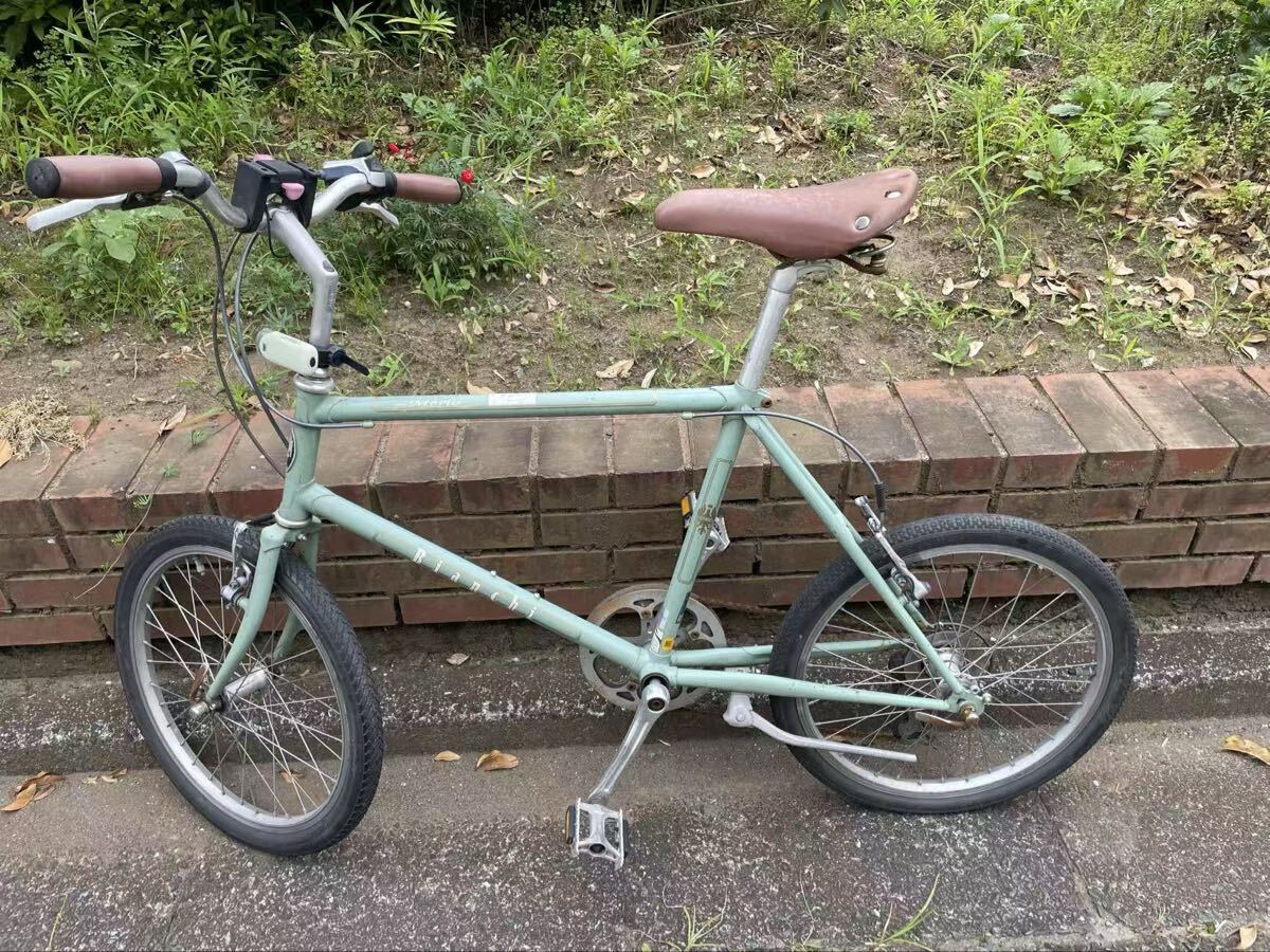 美品 BIANCHI MERLO ビアンキ メルロー 20インチ 自転車 シマノ7速