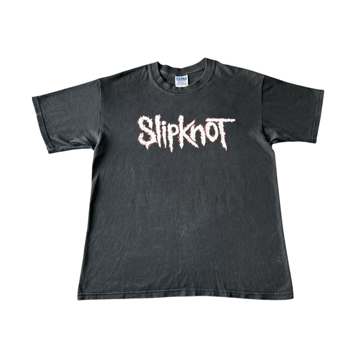 ☆バンドTシャツSlipknotスリップノット両面プリント黒SHOOTタグ2008年