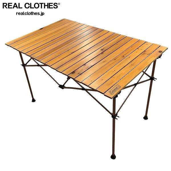 絶版レア即決ウッドロールテーブル50極美品Wood Roll Tableコールマン