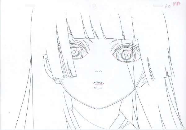 ☆地獄少女 一期 16話 直筆 アニメ素材Set 閻魔あいと藁人形 Hell Girl