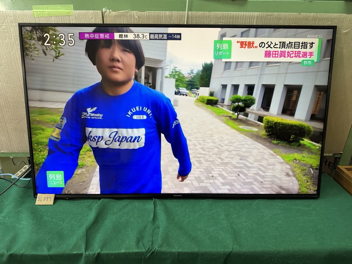 ジャンク】東芝 REGZA 液晶テレビ 55型 55M520X 2019年製 内部液晶割れ