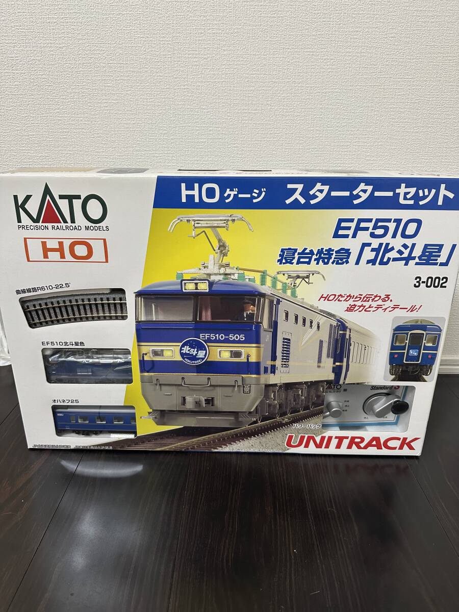 中古】動作確認済 KATO HOゲージ スターターセット EF510 寝台特急