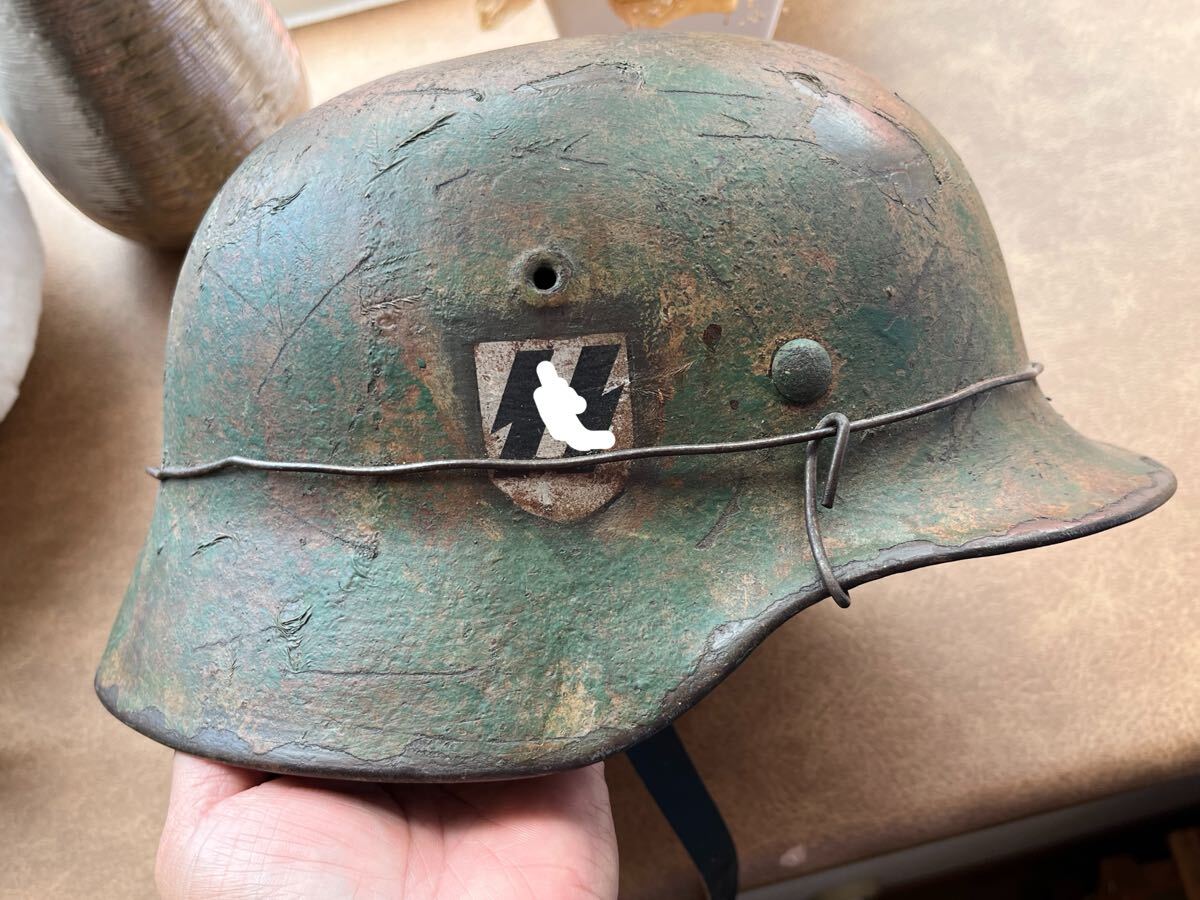 WW2 ドイツ軍 M42ヘルメット ライナーサイズ58 鉄兜 鉄帽 独軍