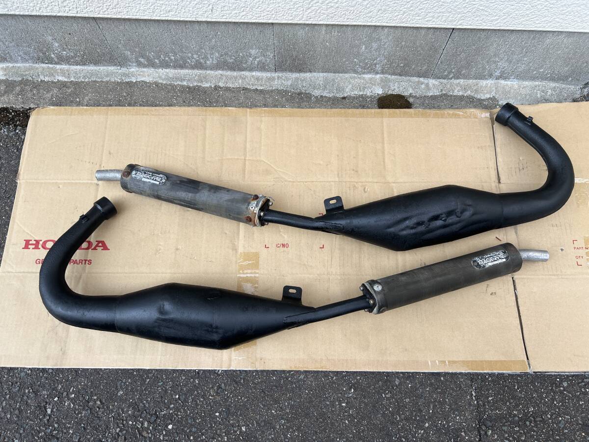 中古】☆S13シルビア☆180SX☆デュアル砲弾マフラー☆ターボ用☆フル