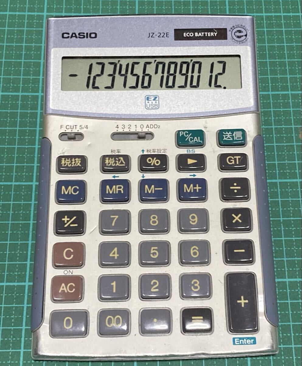 新品】【CASIO】 カシオ テンキー電卓 JZ-12・ USB接続で電卓が