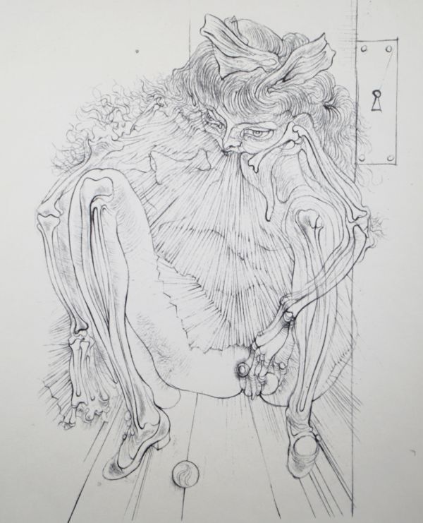 ハンス・ベルメール Hans Bellmer 銅版画 「Eyes」 1962年 ＊直筆