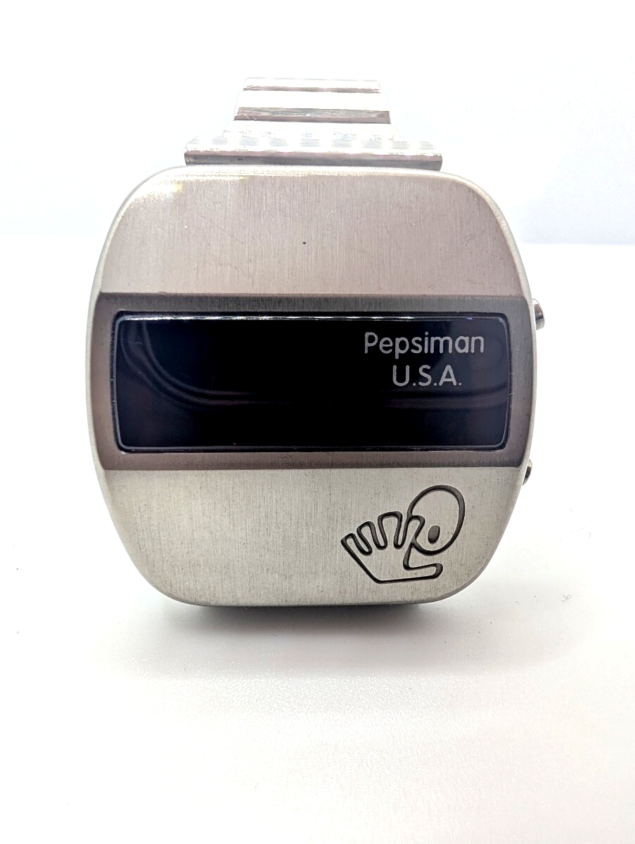 ♪Fossil PR-3008 腕時計 シルバー系 Pepsiman U.S.A フォッシル