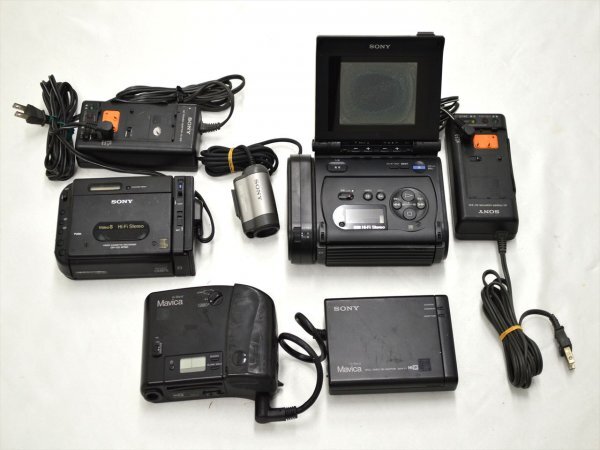 故障品》SONY ビデオウォークマン【GV-500】8ミリビデオカセット用の