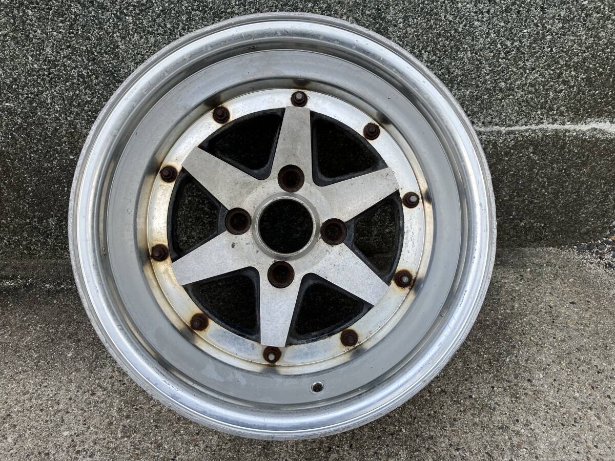 当時物 深リム ADVAN Oni 15inch 2本セット 114.3 ４穴 希少 深リム ADVAN Oni 鬼 アドバン オニ 15インチ 7JJ 4H-114.3 +15 2