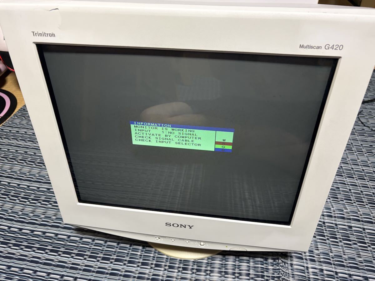 中古】□ SONY CPD-G520 動作品♪ □ 平面ブラウン管 21型トリニトロン