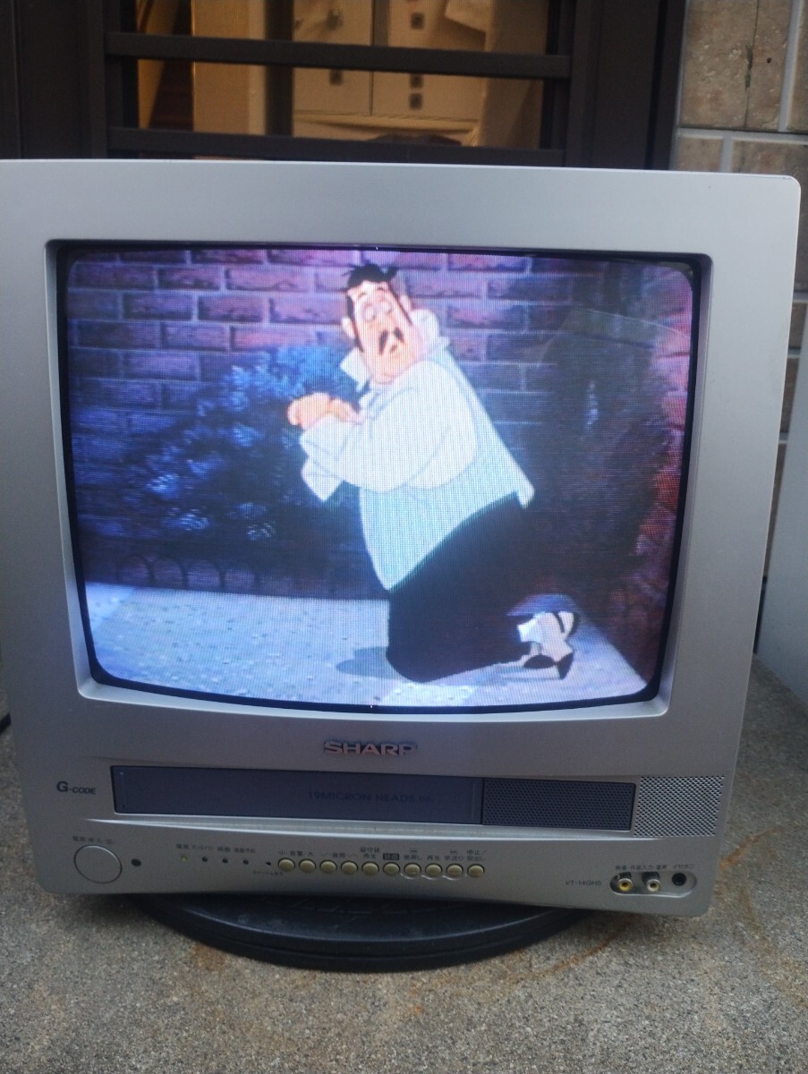 ジャンク品】注目：SHARP☆シャープ 14型テレビデオ VT-14M10☆94年製