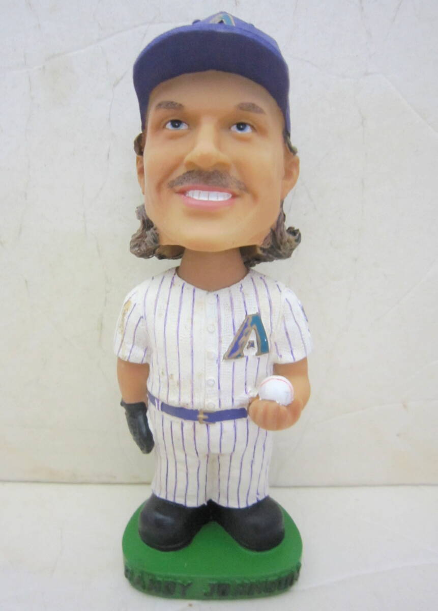 ランディジョンソン　ヤンキース　ピンストライプフィギュア 新品】ランディ・ジョンソン 直筆サインフォト/写真 MLB ダイヤモンド