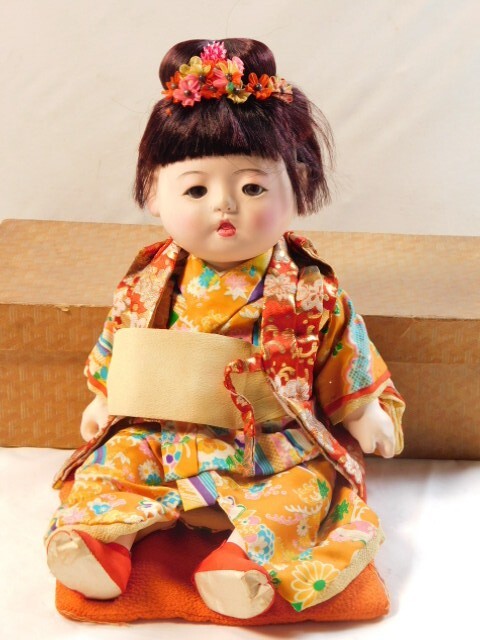 即決！◇ 喜久印 大正 市松人形 女の子 41cm ◇検) 光龍斎の落札情報