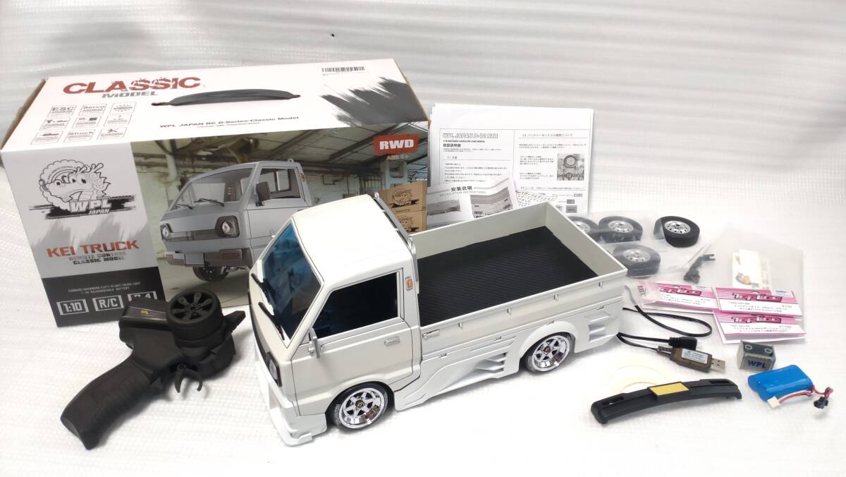 未使用に近い】WPL D12新品組み立てカスタム済みドリフト仕様の落札