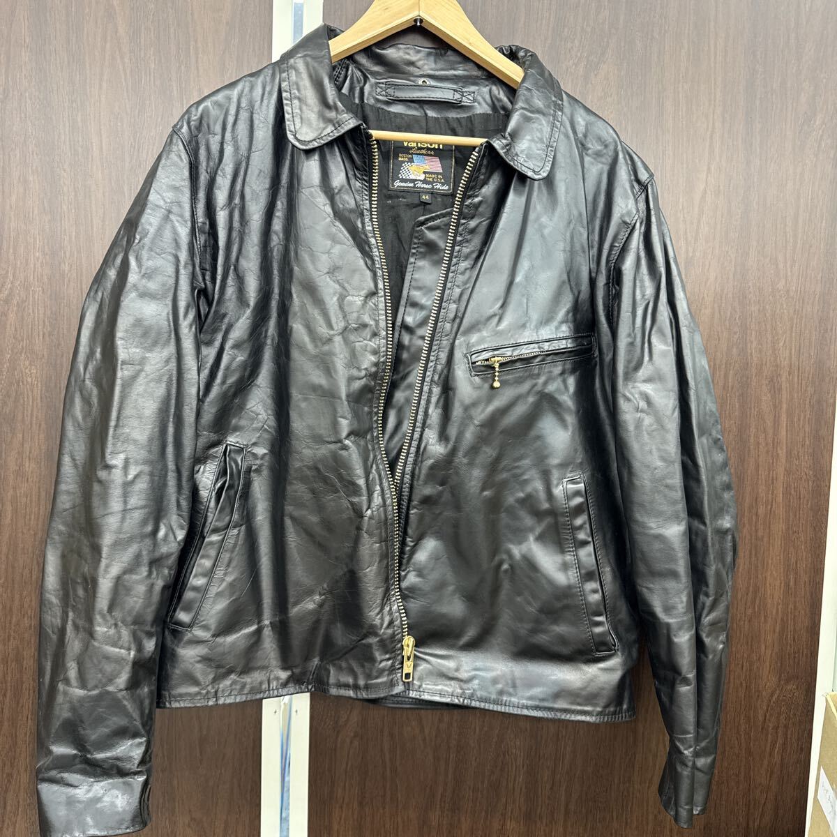 中古】サイズ40 バンソン 別注 RJP シングル ライダース レザー