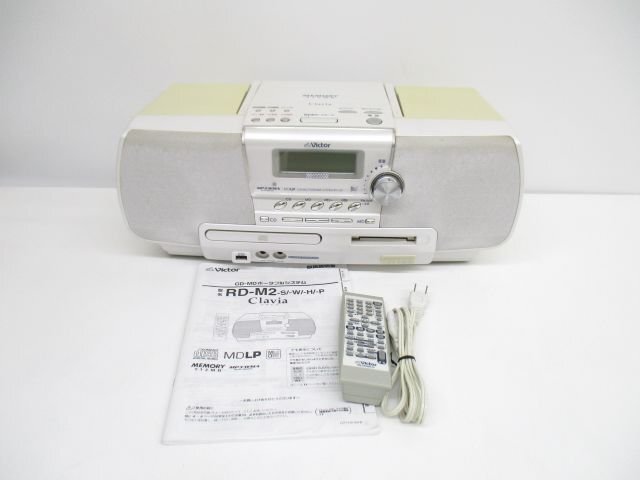 動作品！VICTOR ビクター RD-M2 (シルバー）CD/MD/USB MEMORY 512MB