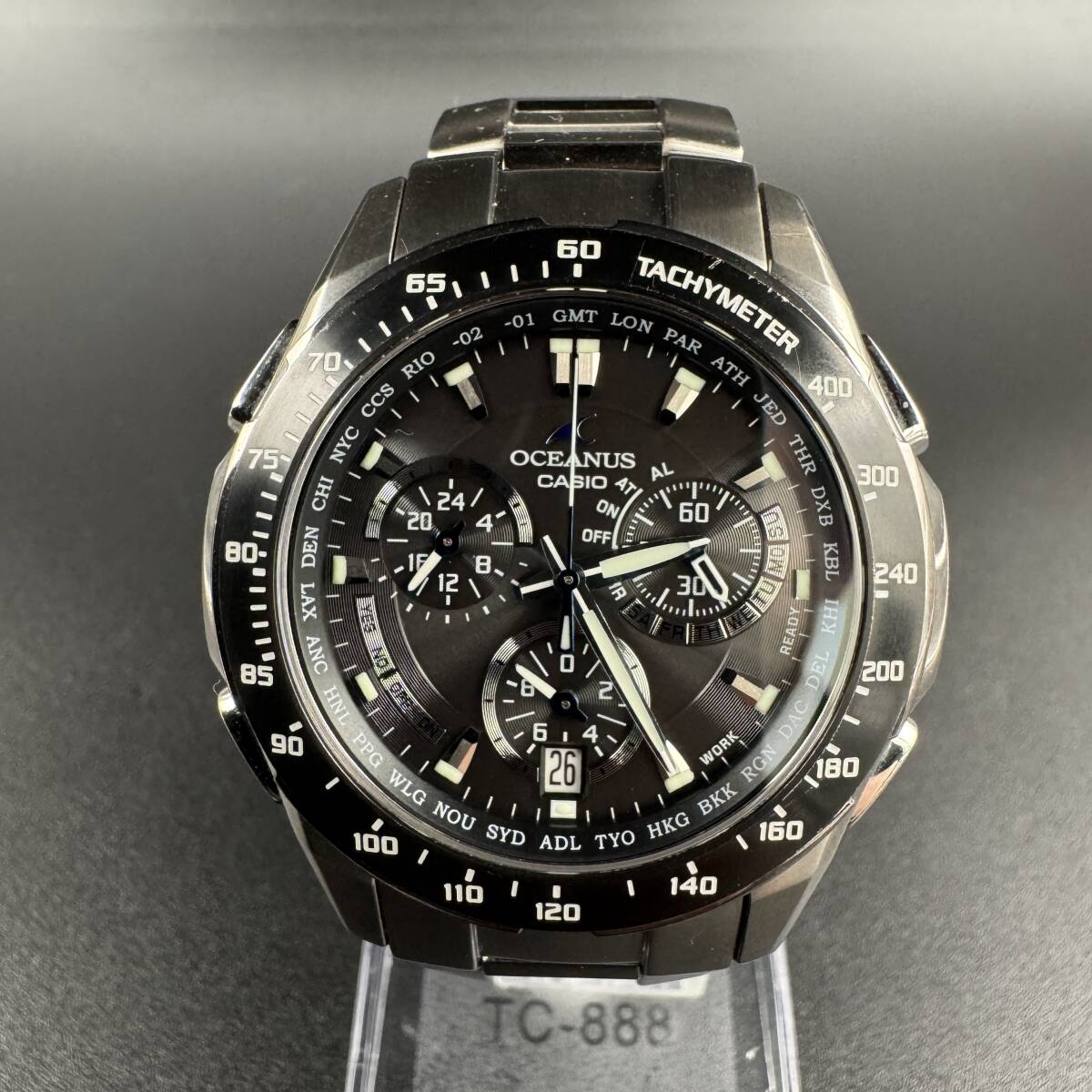 中古】正規【CASIO/カシオ】OCEANUS オシアナス OCW-10 クロノグラフ