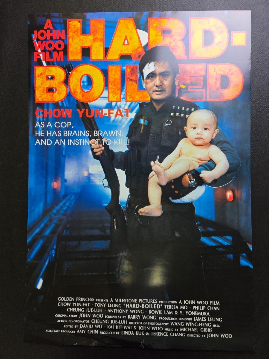 送料無料 男たちの挽歌 香港映画ポスター チョウ・ユンファ レスリー