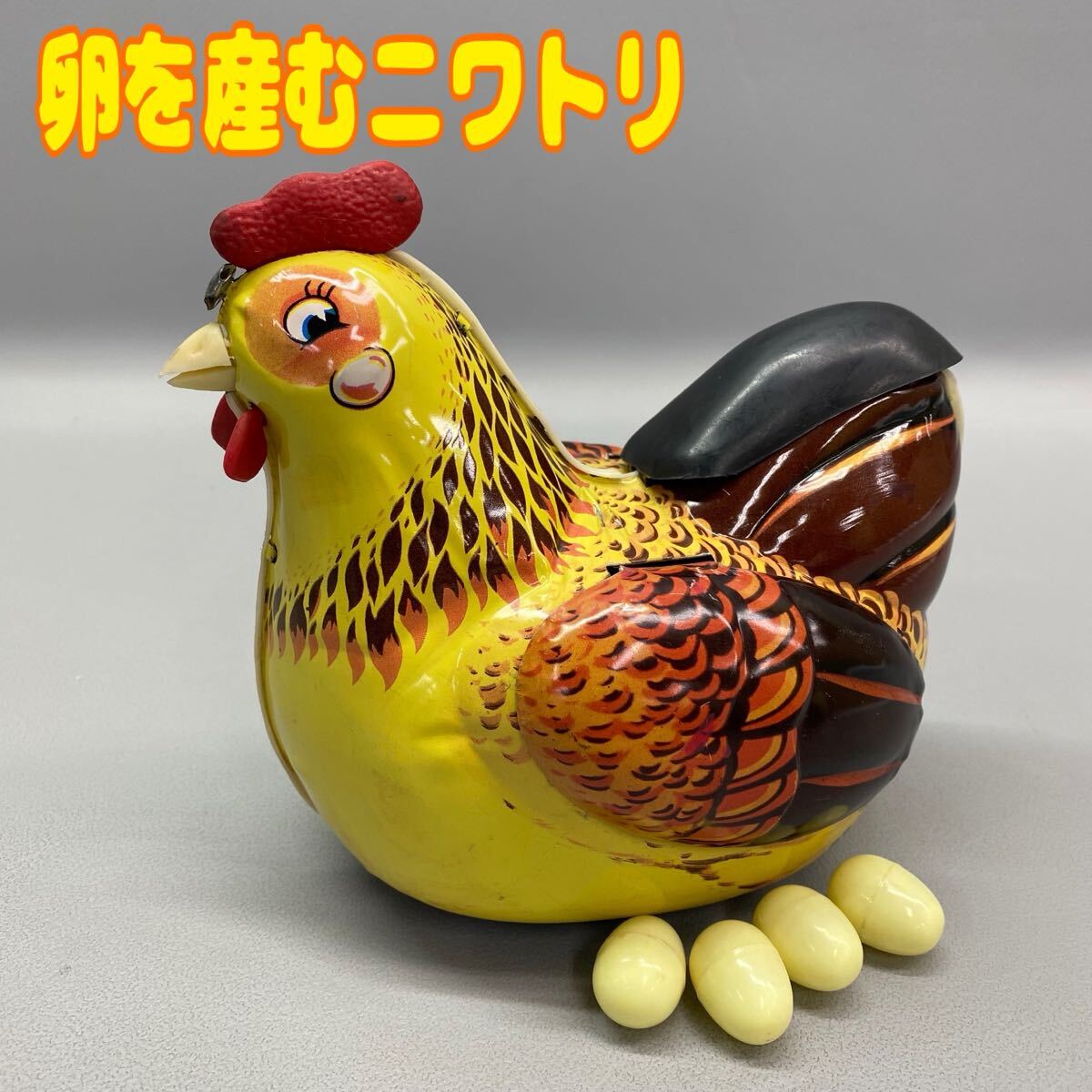 K032.【中村清人】木彫 彩色 ちゃぼ 鶏 ニワトリ 共箱 / 東洋彫刻美術