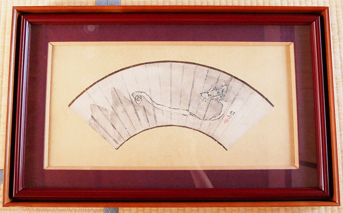 朱】真作保証 浮世絵師 六代歌川豊国 「舞妓」 肉筆日本画30号 共