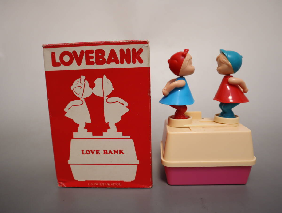 ○昭和レトロ ニチテン キス人形 LOVE BANK 貯金箱○の落札情報詳細