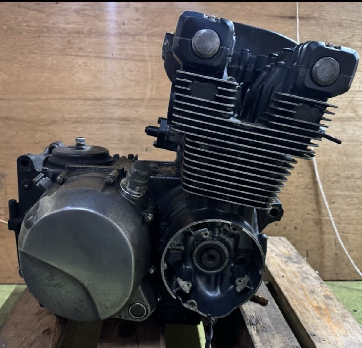 ZXR400 エンジン ▽QN90！ZX400H クランキングOK OH素材に カワサキ
