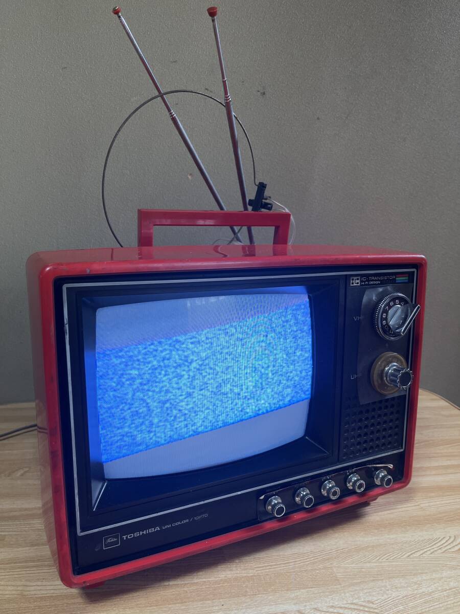 中古】ナショナル カラーテレビ TH20-B11(N) IC・トランジスタ式