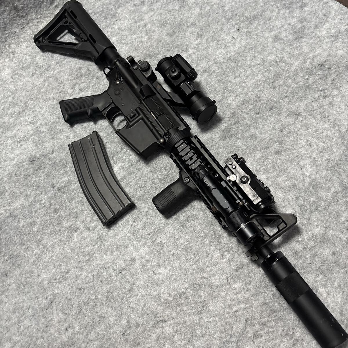 東京マルイ M4A1 MWS フォアグリップ ドットサイト フラッシュライト