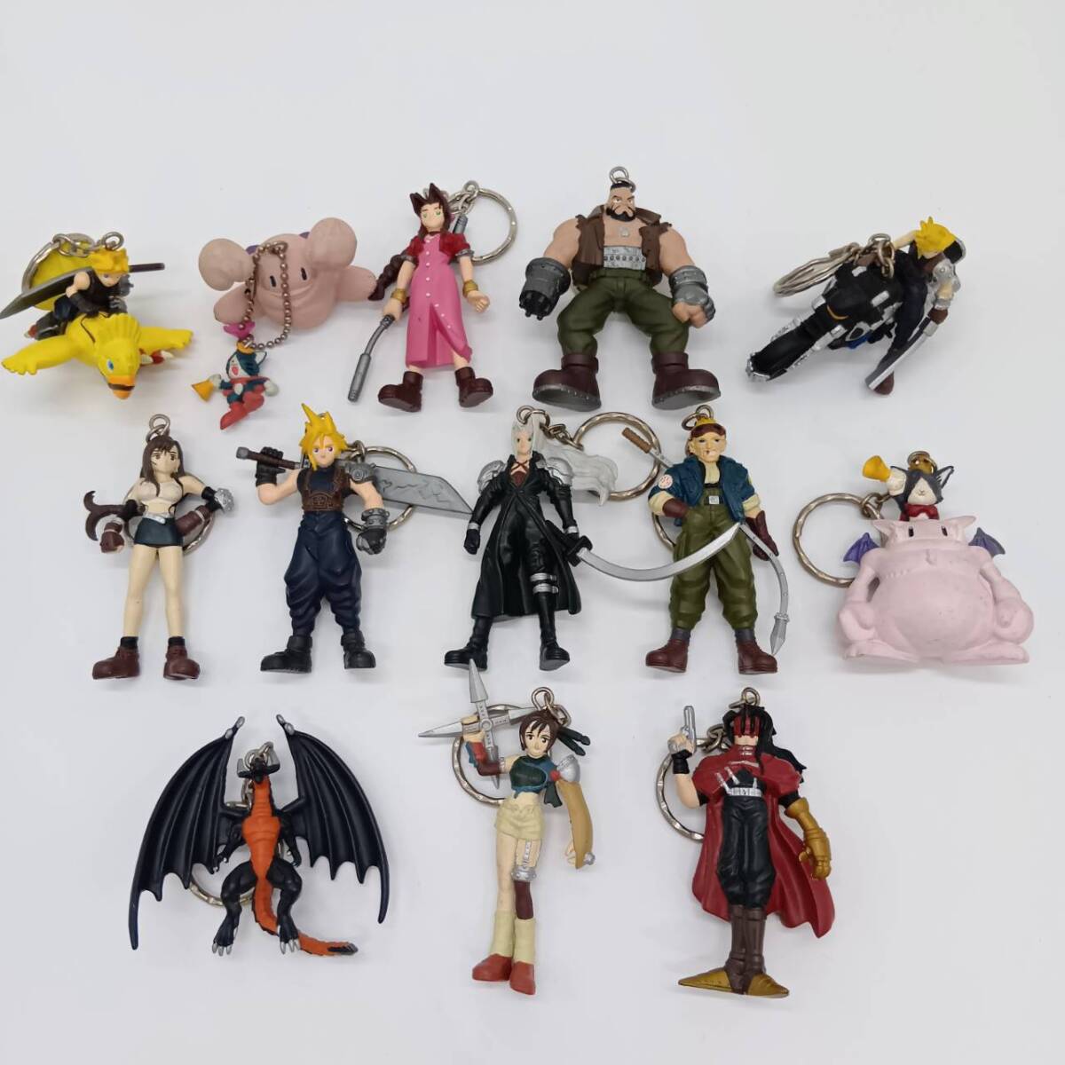 中古】ファイナルファンタジーⅥ フィギュア キーホルダー 14種 15個